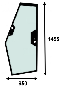 door glass Case New Holland Kobelco Hitachi 