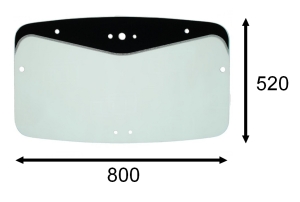 rear glass Merlo