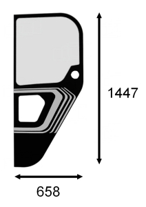 left side glass Merlo