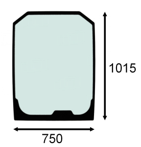 front glass JCB TLT 