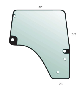 Door Glass RH Agrofarm, Agroplus, Profiline, Ecoline, Lamborghoini R2 Target, R3 EVO, Same Dorado, Explorer, Hurliman XA, XB
