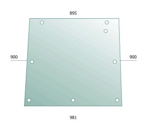 Rear Glass for Massey Ferguson